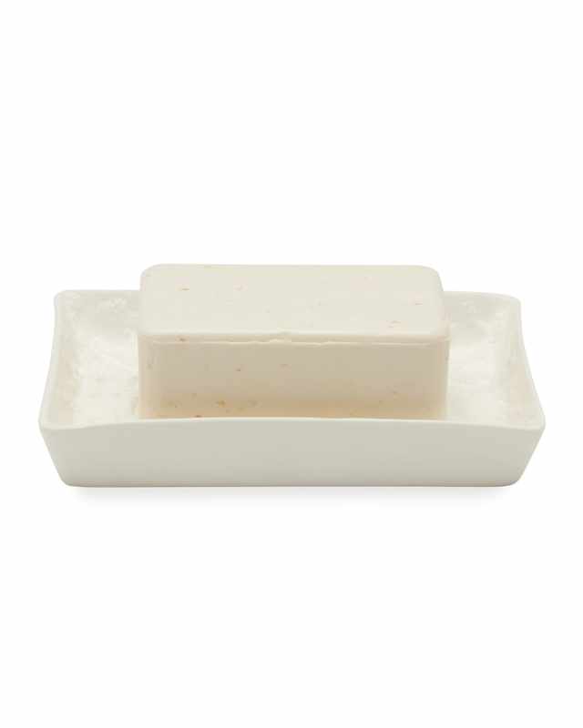 Alanya White Tapered Soap Dish